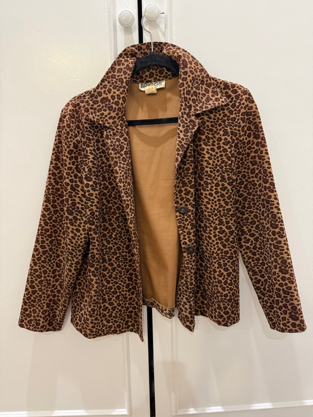 Briggs New York Leopard Print Brown Women's Blazer